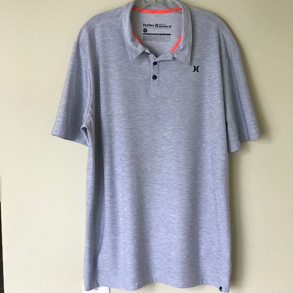 Hurley by Buckle Men’s Gray Polo - X-Large